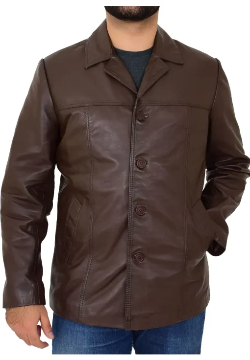 mens-brown-faux-leather-reefer-blazer-jacket
