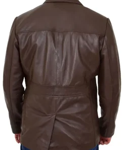 mens-brown-faux-leather-reefer-blazer-jacket