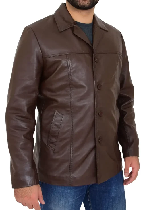 mens-brown-faux-leather-reefer-blazer-jacket