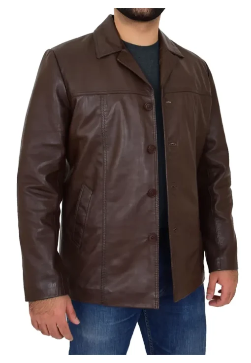 mens-brown-faux-leather-reefer-blazer-jacket