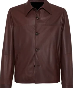mens-button-front-brown-faux-leather-jacket