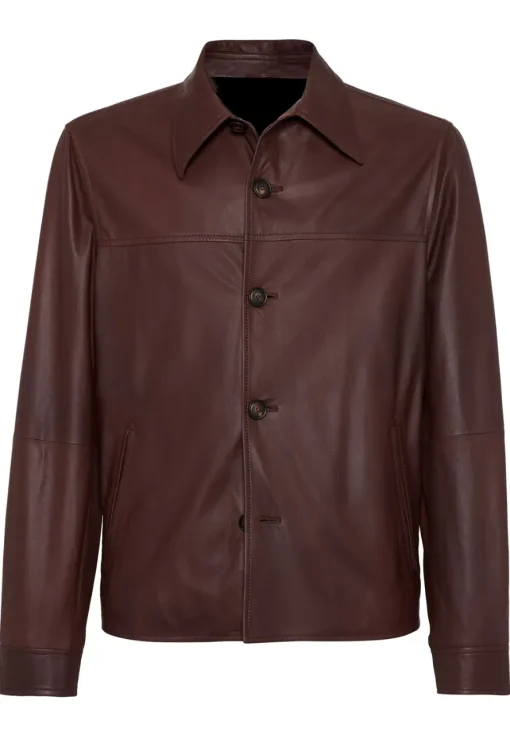 mens-button-front-brown-faux-leather-jacket