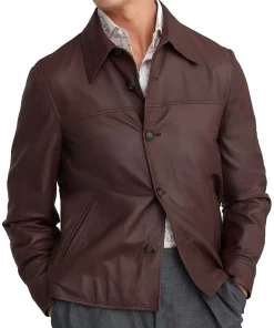 mens-button-front-brown-faux-leather-jacket