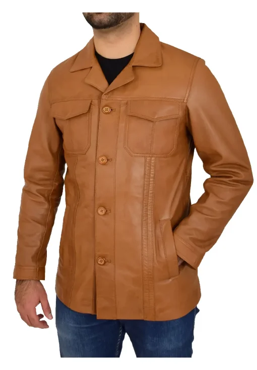 mens-cognac-faux-leather-reefer-blazer-jacket