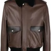 mens-fur-collar-brown-faux-leather-racing-jacket