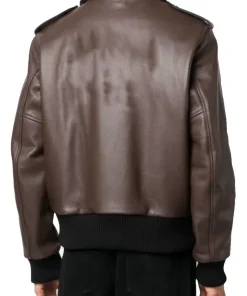 mens-fur-collar-brown-faux-leather-racing-jacket
