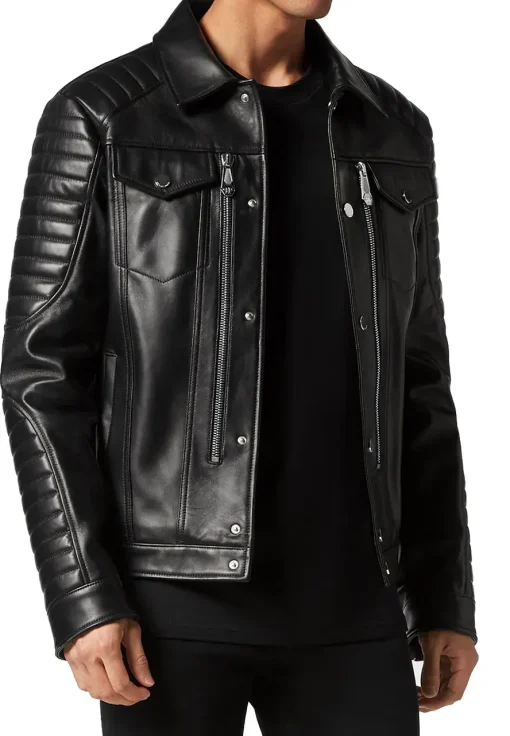 mens-iconic-black-faux-leather-moto-jacket