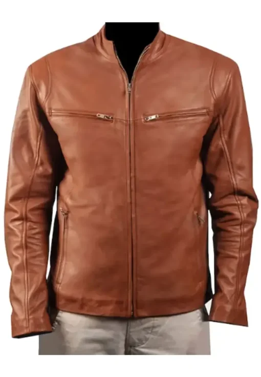 mens-motorcycle-brown-faux-leather-jacket