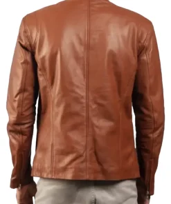 mens-motorcycle-brown-faux-leather-jacket