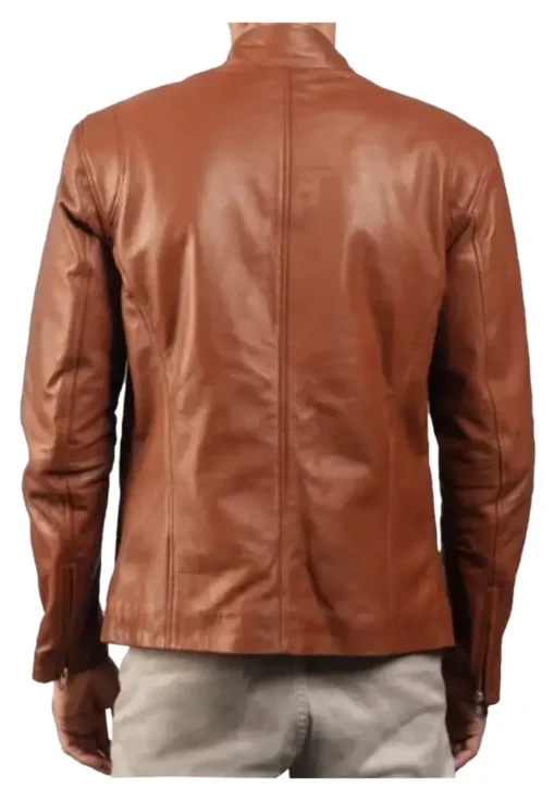 mens-motorcycle-brown-faux-leather-jacket