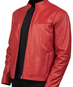 mens-motorcycle-red-faux-leather-jacket