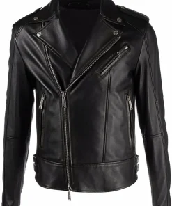 mens-multiple-zip-black-faux-leather-biker-jacket
