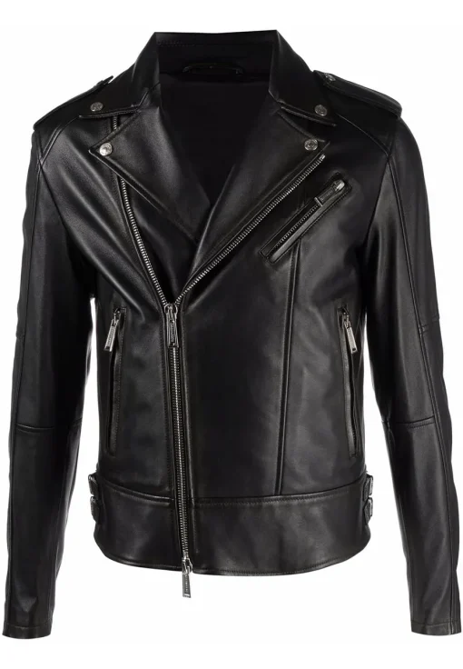 mens-multiple-zip-black-faux-leather-biker-jacket