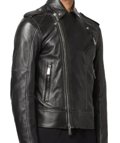 mens-multiple-zip-black-faux-leather-biker-jacket