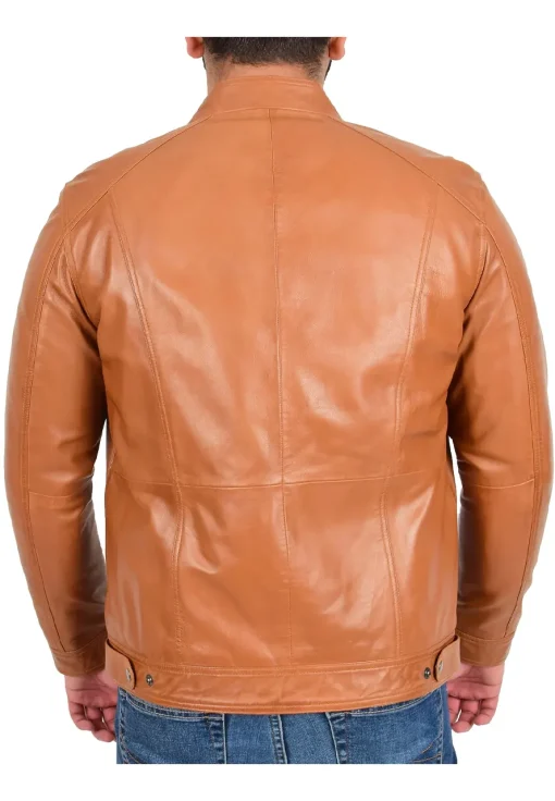 mens-tan-faux-leather-casual-zip-jacket