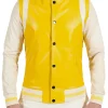 mens-yellow-and-beige-faux-leather-varsity-bomber-jacket