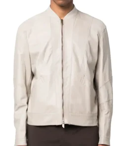 mens-zip-up-light-grey-faux-leather-jacket