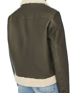 womens-aviator-green-faux-leather-shearling-jacket