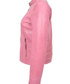 womens-baby-pink-faux-leather-biker-jacket