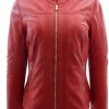 womens-band-collar-red-faux-leather-biker-jacket