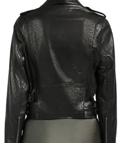 womens-black-biker-faux-leather-belted-jacket