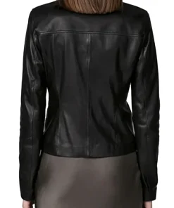 womens-black-faux-leather-button-front-jacket