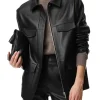 womens-black-faux-leather-collared-utility-jacket