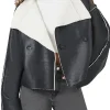 womens-black-faux-leather-double-breasted-shearling-jacket