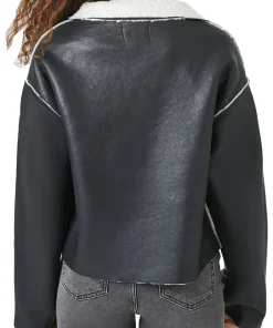 womens-black-faux-leather-double-breasted-shearling-jacket