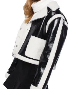 womens-black-faux-leather-faux-shearling-trim-jacket