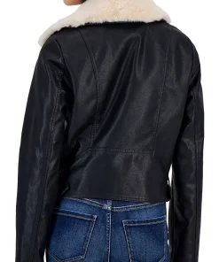 womens-black-faux-leather-fleece-trim-moto-jacket