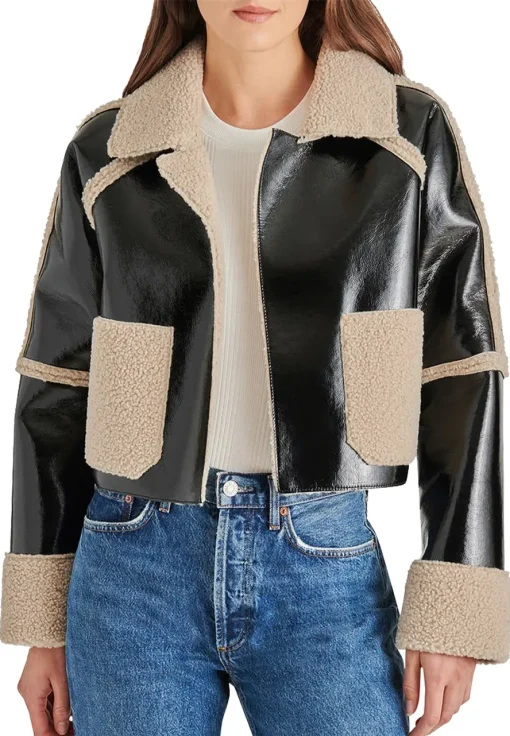 womens-black-faux-leather-shearling-crop-jacket
