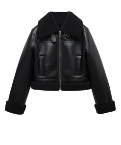womens-black-faux-leather-shearling-lined-biker-jacket