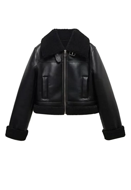 womens-black-faux-leather-shearling-lined-biker-jacket