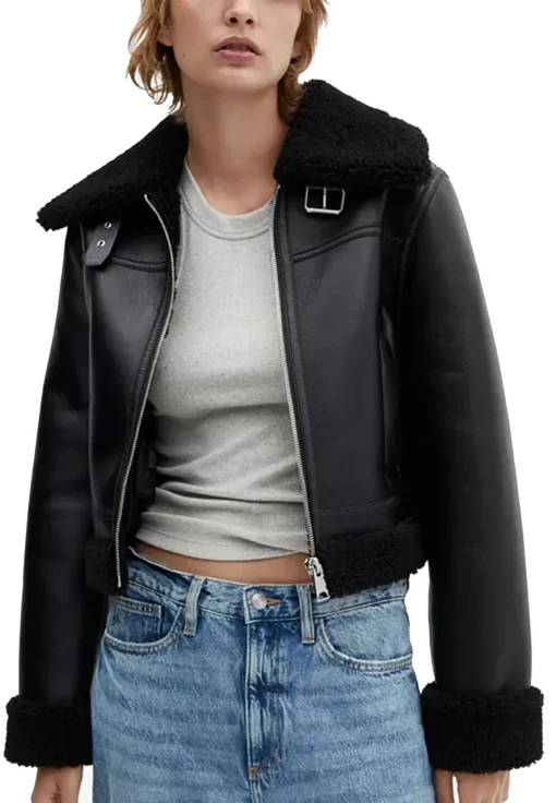 womens-black-faux-leather-shearling-lined-biker-jacket