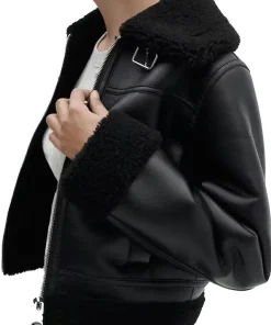 womens-black-faux-leather-shearling-lined-biker-jacket