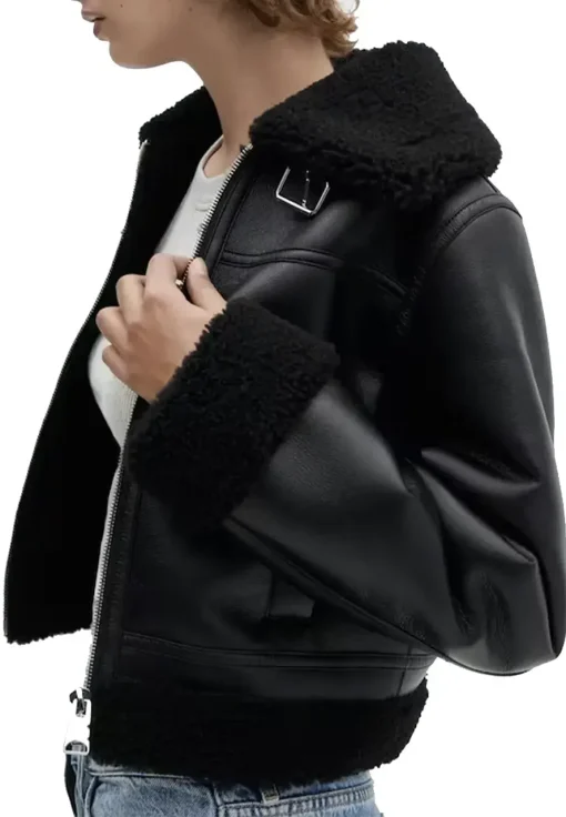 womens-black-faux-leather-shearling-lined-biker-jacket