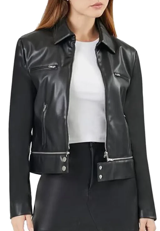 womens-black-faux-leather-zip-hem-moto-jacket