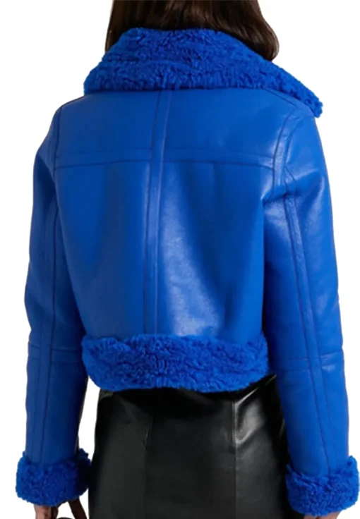womens-blue-faux-leather-shearling-jacket
