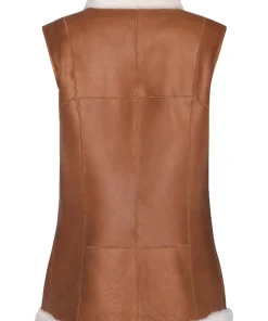 womens-brown-faux-leather-merino-shearling-vest