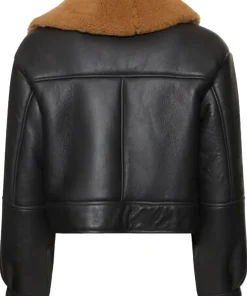 womens-brown-shearling-black-faux-leather-biker-jacket