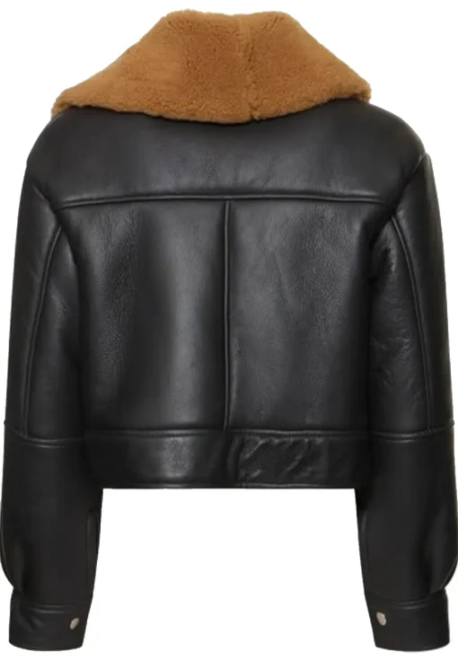 womens-brown-shearling-black-faux-leather-biker-jacket