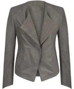 womens-button-front-grey-faux-leather-jacket