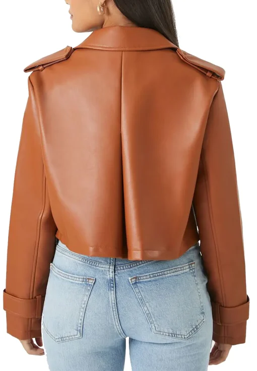 womens-cropped-brown-faux-leather-jacket