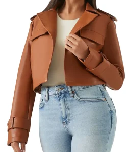 womens-cropped-brown-faux-leather-jacket