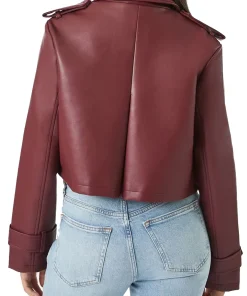 womens-cropped-maroon-faux-leather-jacket