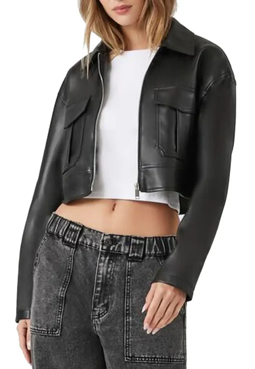 womens-faux-leather-black-cropped-jacket