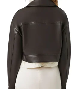 womens-faux-leather-brown-cropped-jacket
