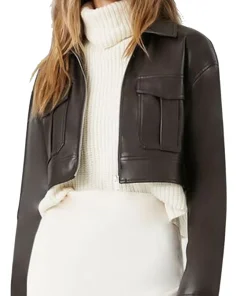 womens-faux-leather-brown-cropped-jacket