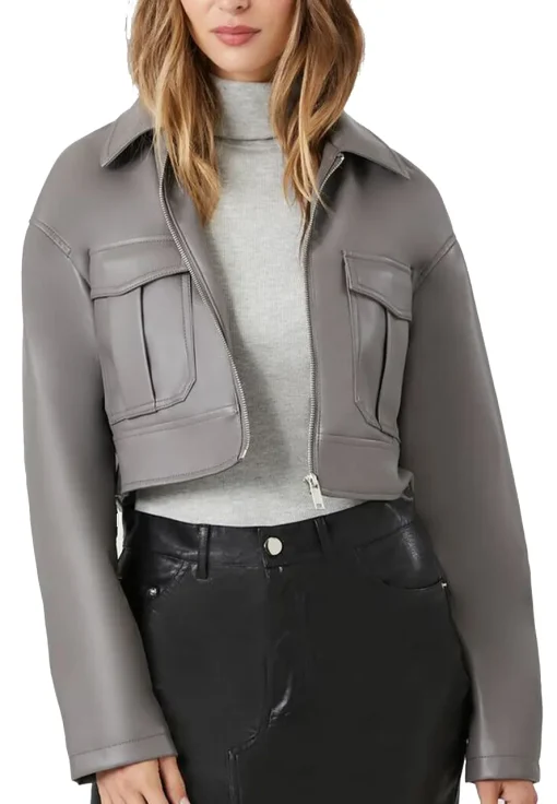 womens-faux-leather-grey-cropped-jacket